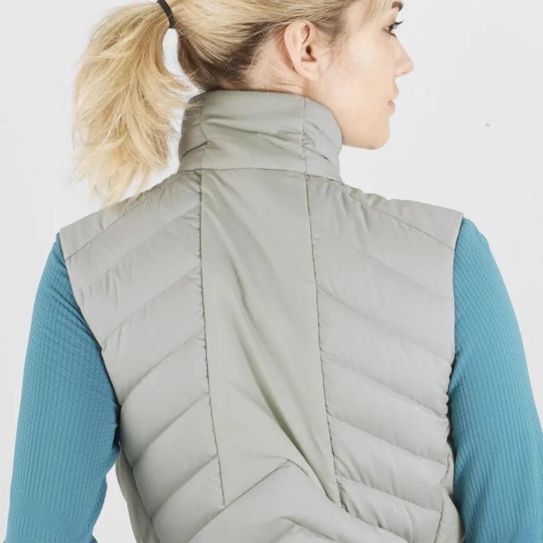 Salomon Essential Xwarm Down Women's Vest Light Grey | CA 81N6